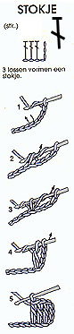 crochet-stitch 'stokje'
