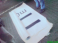 Het bedrukte zeildoek - The printed canvas 