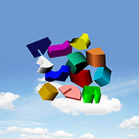 Patterned Coloured Shapes