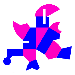 Fitting Twocoloured Shapes